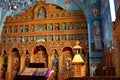 Inside Monastery Sambata. Fagaras, Transylvania. Royalty Free Stock Photo
